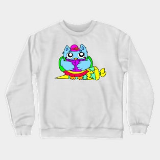 School start of school children school bag Crewneck Sweatshirt